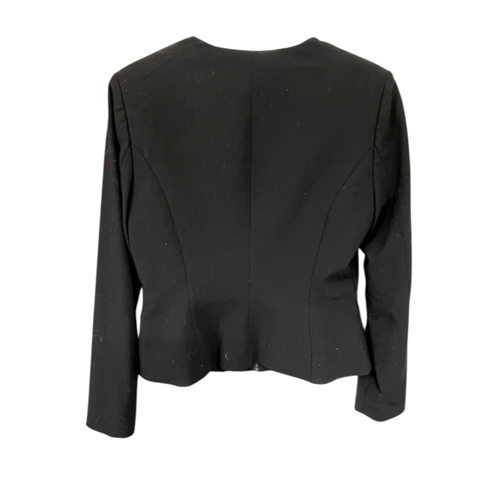 Calvin Klein Women's Zip Front Black Blazer - Picture 5 of 5